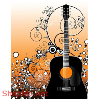 Mẫu Layout Poster Đàn Guitar