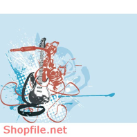 Mẫu Layout Poster Guitar Âm Nhạc