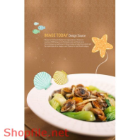 Mẫu Layout Poster Ẩm Thực Món Xào Hải Sản