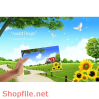 Poster thiên nhiên thu nhỏ PSD