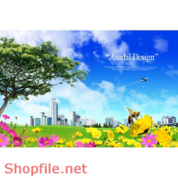 Poster cuộc sống thiên nhiên hoa lá