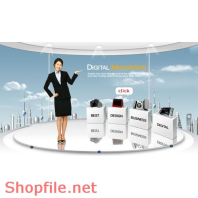 Poster máy móc và con người