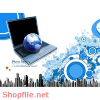 Poster địa cầu công nghệ