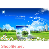 Poster hoa tươi ánh sáng