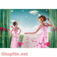 Poster mỹ phẩm phụ nữ và hoa