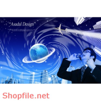 Poster địa cầu công nghệ