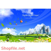 Poster quả cầu bay