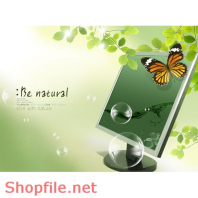 Poster hoa bướm trang trí máy tính