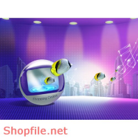 Poster nốt nhạc và cá bay