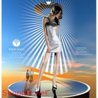 Poster mỹ phẩm mỹ nhân âm nhac