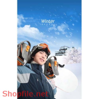 Poster chàng trai và tuyết