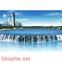 Poster biển nước nghệ thuật