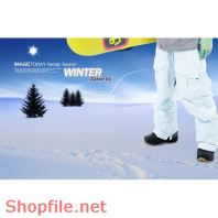 Poster thời trang trượt tuyết