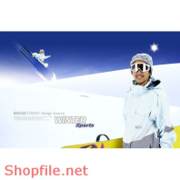 Poster biểu diễn trượt tuyết