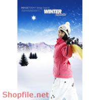 Poster cô gái và tuyết