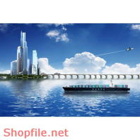 Poster biển nước nghệ thuật