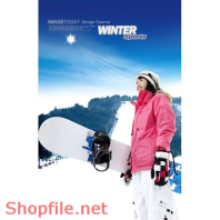 Poster cô gái và ngọn núi