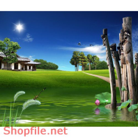 Poster thiên nhiên đồng quê