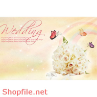 Poster bó hoa tự nhiên