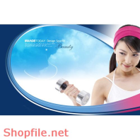 Poster cô gái cầm tọa