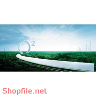 Poster con đường màu xanh