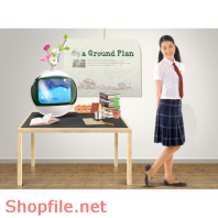 Poster cô gái tươi cười