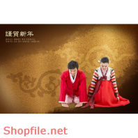 Poster mỹ phẩm cặp đôi lễ  tục