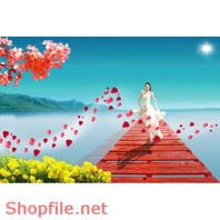 Poster mỹ phẩm nàng và cầu