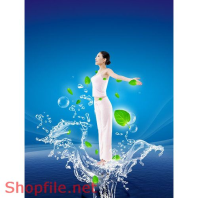 Poster mỹ phẩm đẹp tự nhiên