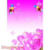 Poster mỹ phẩm sắc hoa