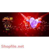 Poster mỹ phẩm trái tim tinh nhân