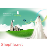 Poster mỹ phẩm tòa nhà và cô gái