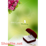 Poster mỹ phẩm hoa và nhẫn