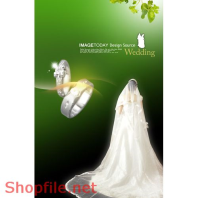 Poster mỹ phẩm cô bé và cặp nhẫn