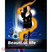 Poster mỹ phẩm toa sáng