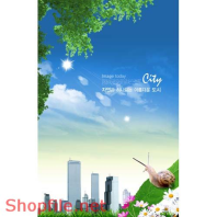 Poster bầu trời xanh