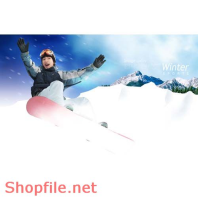 Poster chàng trai trượt tuyết