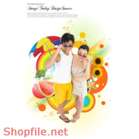 Poster hai người thời trang