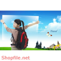 Poster cô gái và thiên nhiên