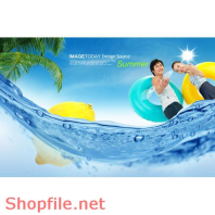 Poster chàng trai cô gái và biển