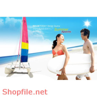 Poster tắm biển mùa hè