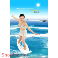 Poster cô gái lướt sóng