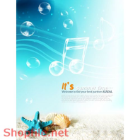 Poster âm nhạc và biển