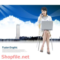 Poster cô gái và thiên nhiên