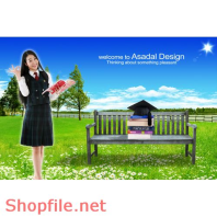 Poster cô gái làm dáng