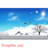 Poster bầu trời xanh