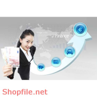 Poster cô gái và tiền tệ