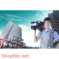 Poster chàng trai và máy quay