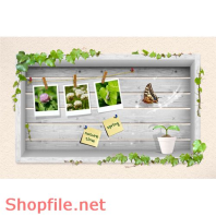 Poster bức ảnh hoa lá