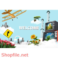 Poster thành phố thiên nhiên